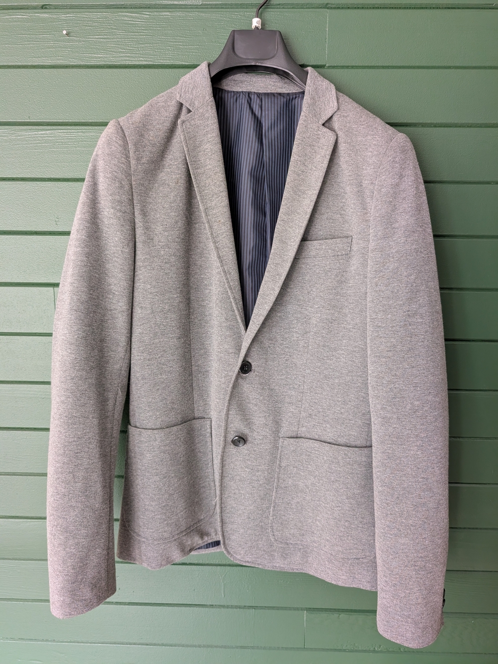 Men's Grey Jersey Blazer
